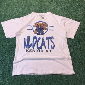 BCBG White and Blue Wildcats Kentucky Short Sleeve Tee